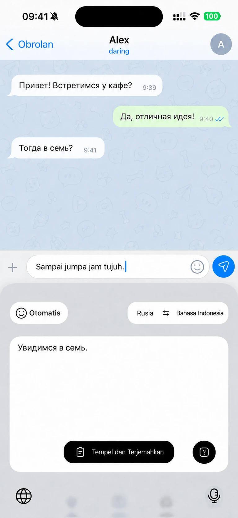 Balas dari App yang biasa Anda pakai.