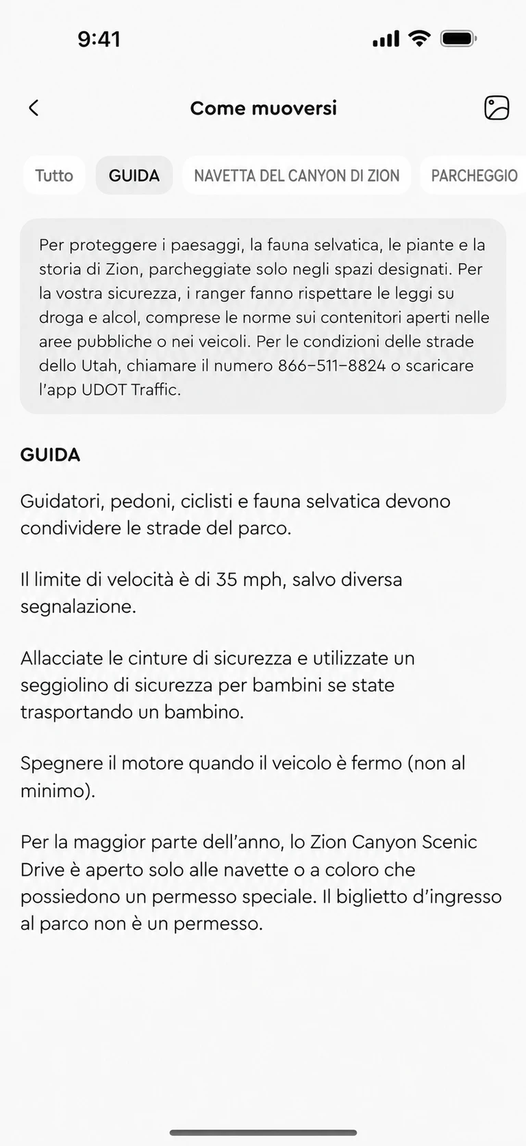 Trova i dettagli, senza perderti nel testo.