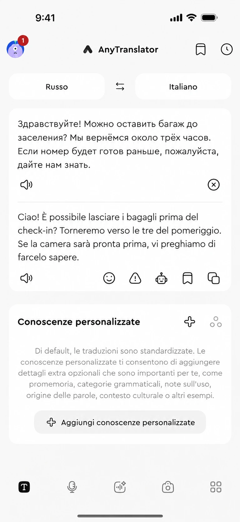 Parole naturali, con il tono giusto.